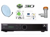 Комплект оборудования НТВ плюс HD с ресивером HUMAX VAHD-3100S, абонентским договором ( 1200 р.),антенной и конвертором