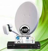 Комплект оборудования НТВ плюс HD с ресивером Sagemcom DSI87-1 HD, абонентским договором ( 1200 р.),антенной и конвертором
